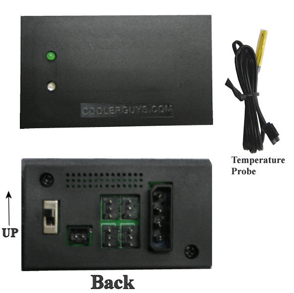 Coolerguys 2A Power Supply with Dual Thermal Controllers & 30-inch Molded Y Splitter Kit - Perfect for PC Cooling Systems and Electronic Device Temperature Control