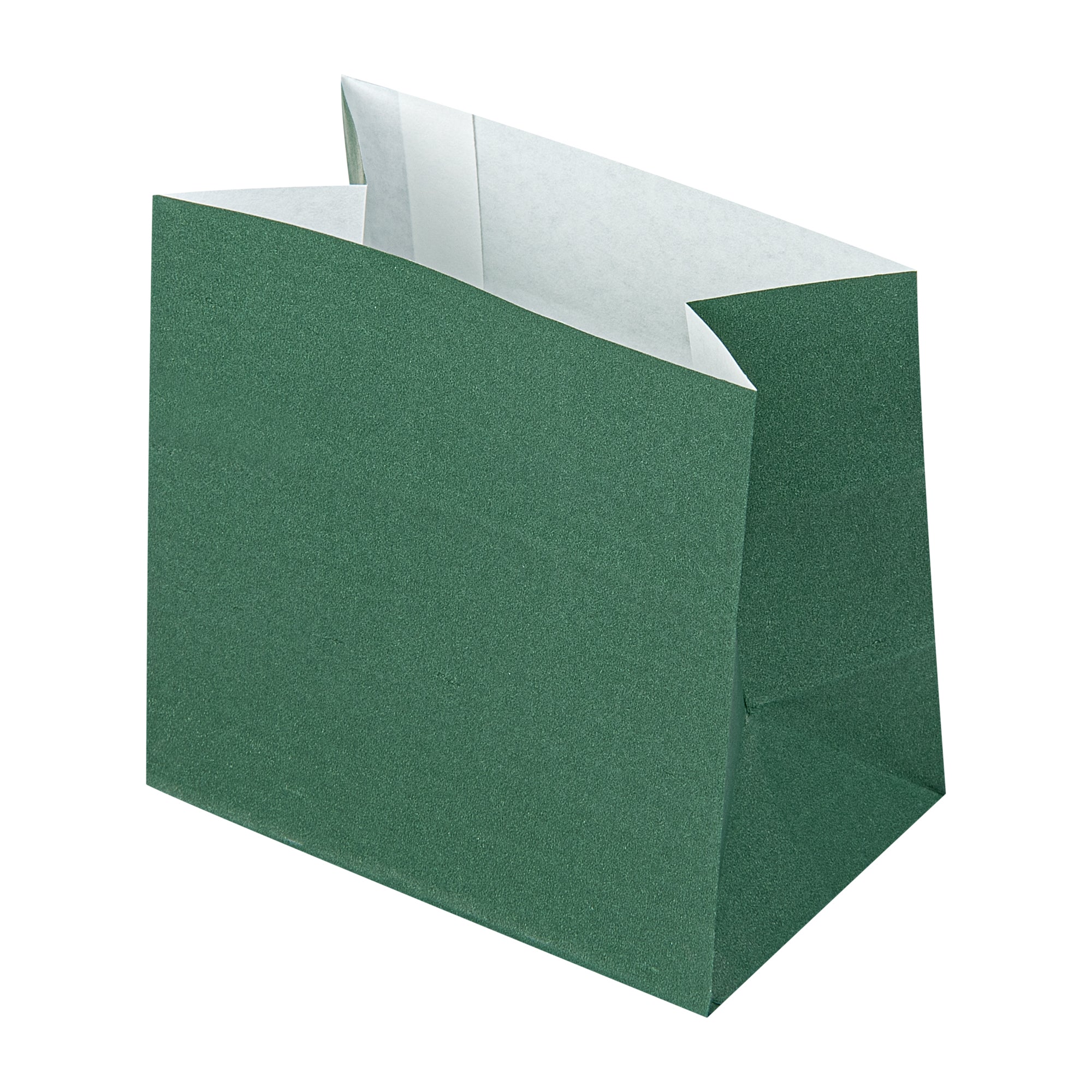 Eco-Friendly Forest Green Paper Snack Bags 3.75