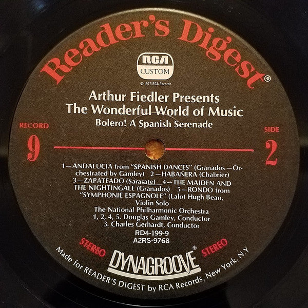 Arthur Fiedler - The Wonderful World Of Music (10xLP Vinyl Box Set, Compilation) - Near Mint or Mint Condition - Perfect for Classical Music Collectors & Audiophiles
