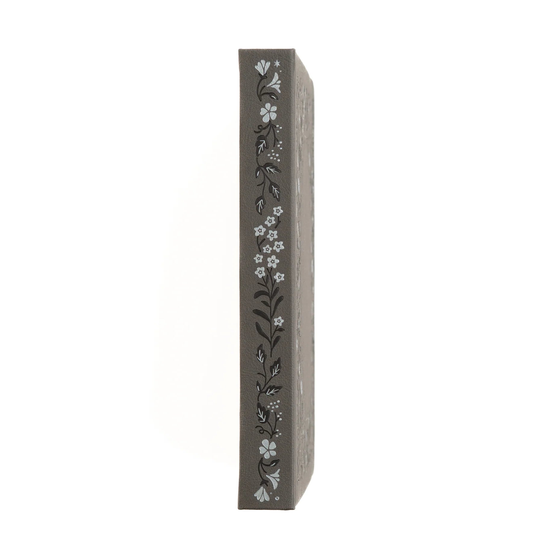 Archer and Olive A5 Midnight Floral Gray Dot Grid Notebook - Perfect for Journaling, Sketching & Bullet Journaling