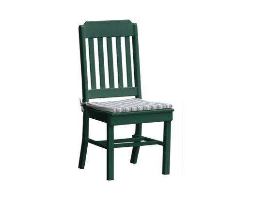 A & L Furniture Traditional Dining Chair - Solid Wood Upholstered Seat - Elegant Home Dining Room Furniture for Kitchen, Living Room & Office