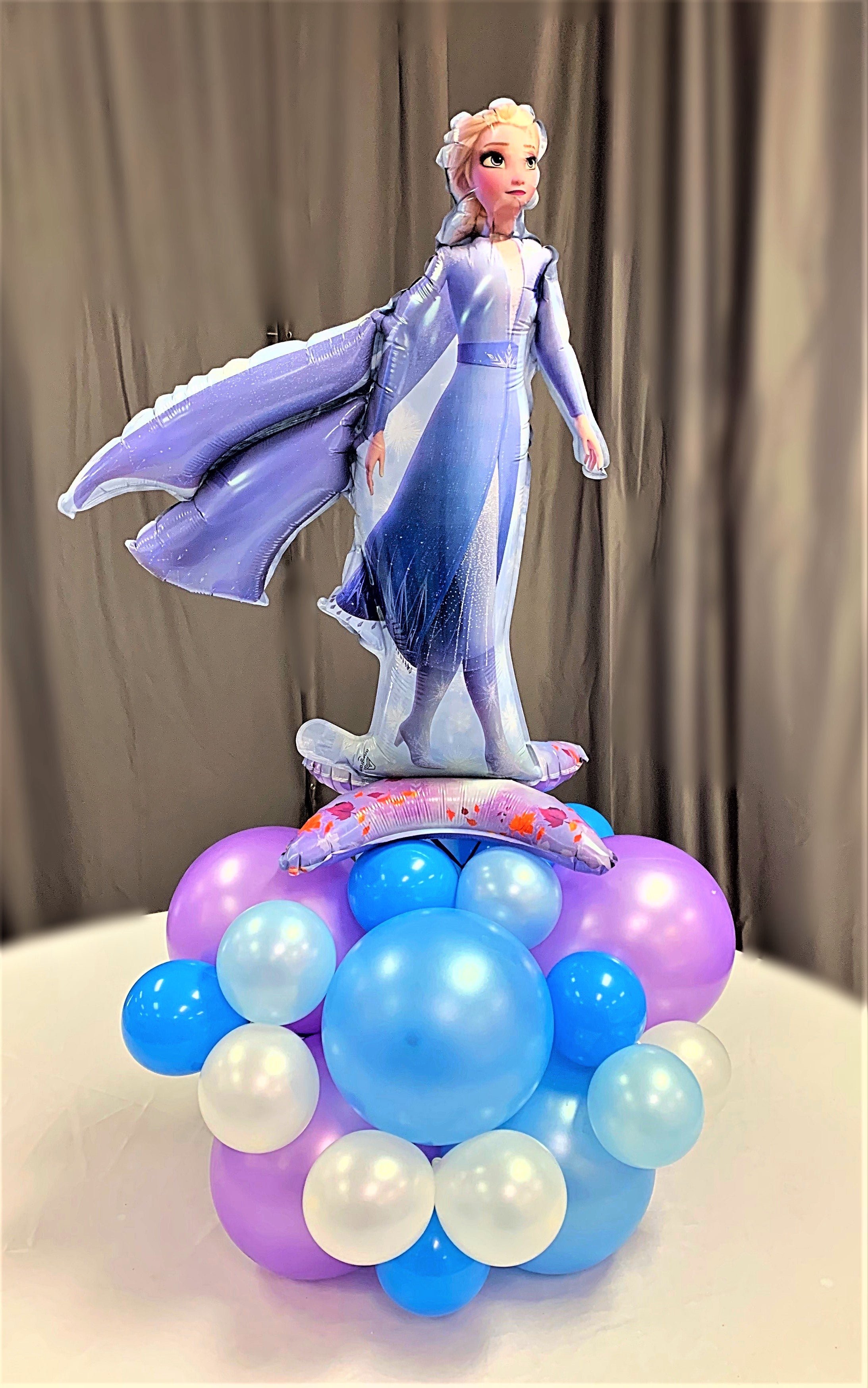 Frozen Elsa Table Top Centerpiece - Disney Princess Birthday Party Decorations for Kids, Christmas, and Winter Themed Events