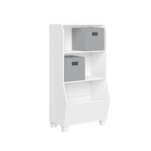 White With 2 Gray Bins
