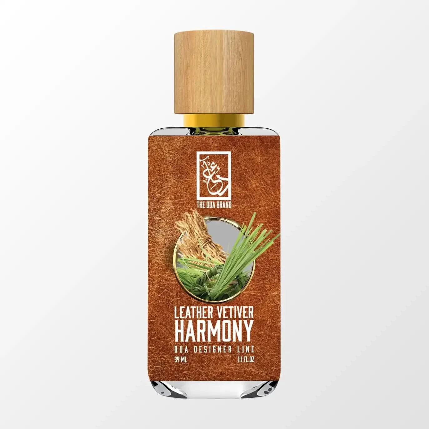 Premium Leather Vetiver Harmony Perfume for Men & Women - Long-Lasting Fragrance for Date Night, Office & Special Occasions
