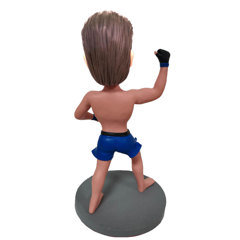 Custom MMA Winner Bobblehead - Personalized Fighter Figurine for UFC Fans - Perfect for Sports Collectibles, Man Cave Decor & Birthday Gifts