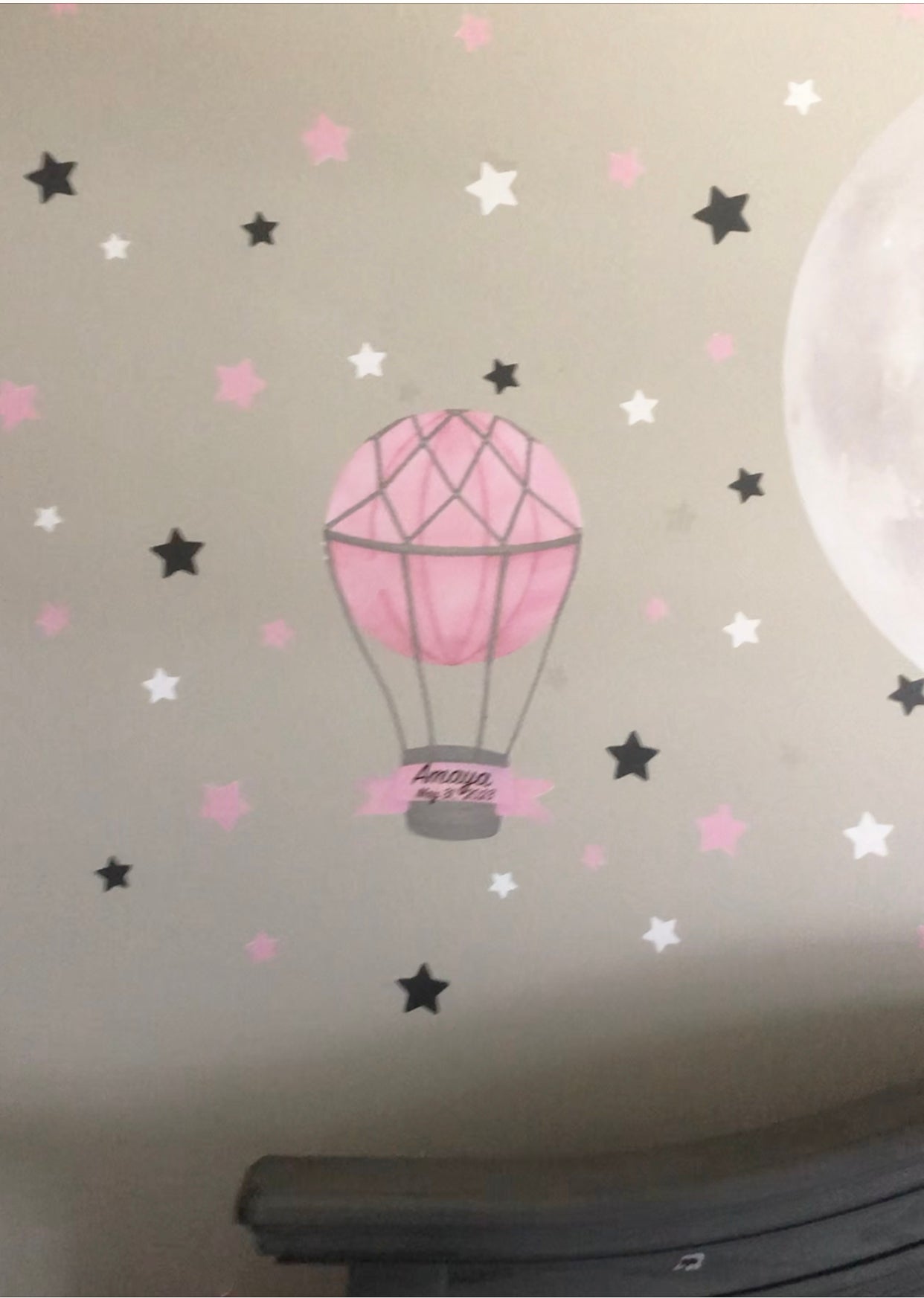Hot Air Balloon Wall Decal Stickers - Removable Vinyl Wall Art for Nursery, Kids Room & Home Decor - Perfect for Bedroom, Living Room & Party Decorations