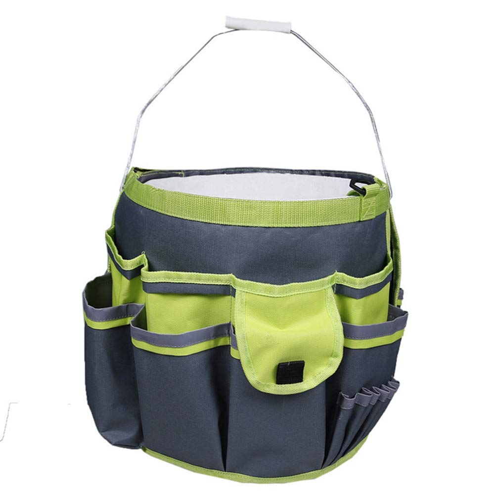 YHJIC Multifunctional Oxford Fabric Bucket Organizer with Pockets - Hardware Repair Tool Kit for DIY, Home & Garage Organization - Perfect for Tools, Gardening Supplies & Craft Storage