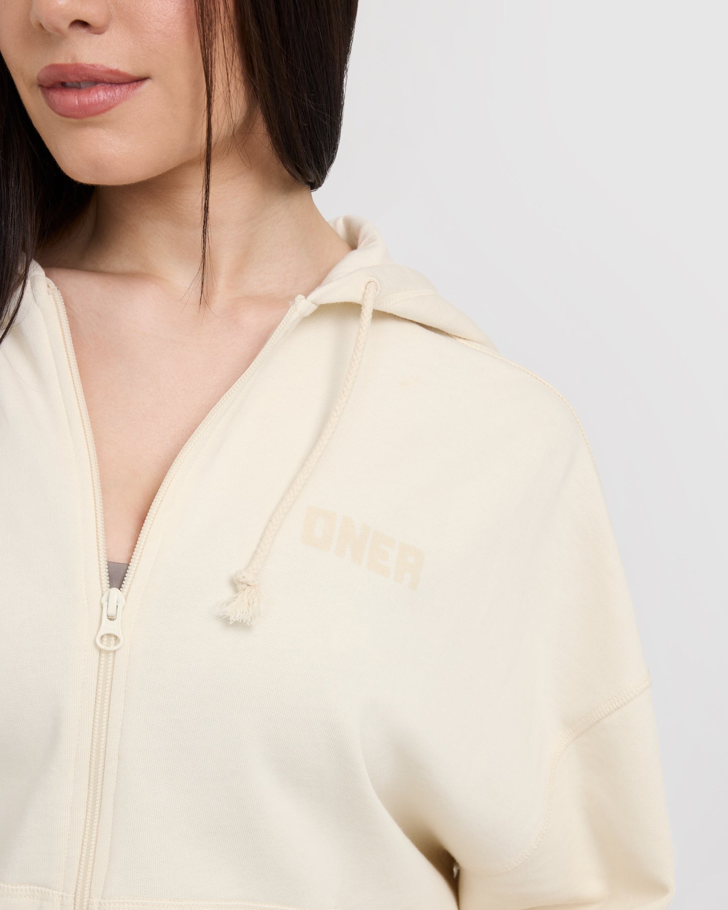 Raw Lounge Oversized Zip Hoodie for Men & Women - Soft Fleece Pullover with Kangaroo Pocket | Off White | Perfect for Casual Wear, Loungewear, and Outdoor Activities