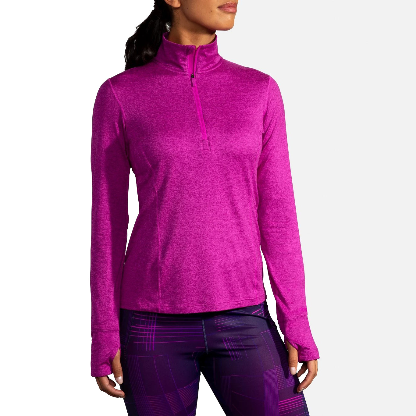 Brooks Dash Women's Running 1/2 Zip Top - Lightweight Performance Running Shirt for Women - Perfect for Jogging, Gym Workouts & Outdoor Activities