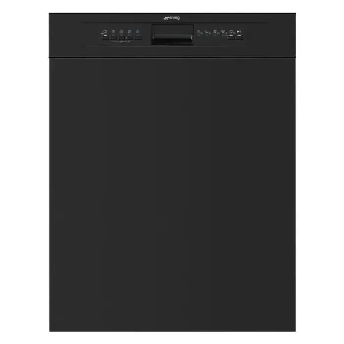 Smeg 60cm Underbench Dishwasher in Matte Black - Compact Built-In Dishwasher for Small Kitchens, Apartments & RVs