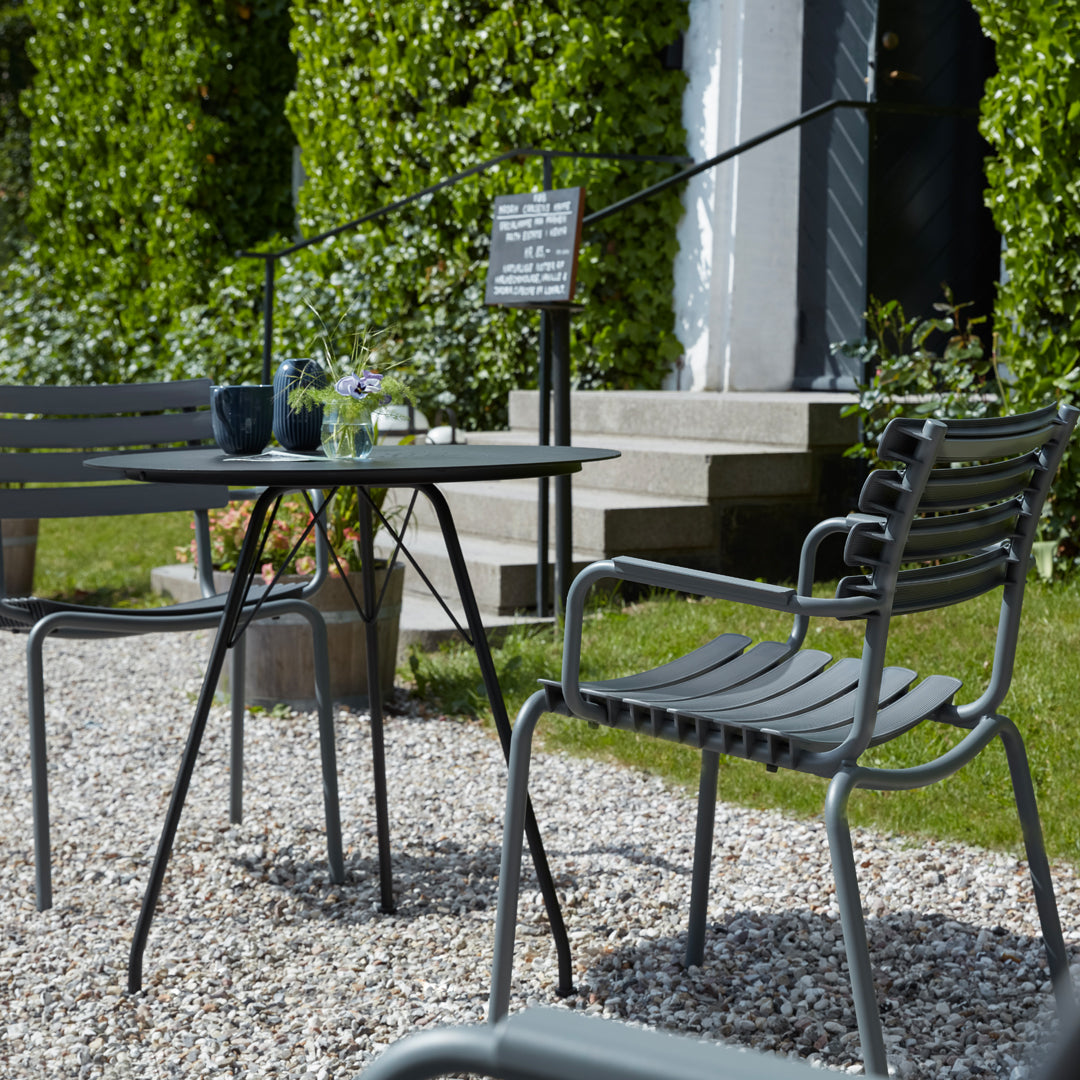 Outdoor Cafe Table - Weather-Resistant Round Bistro Table for Patio, Garden, and Restaurant Use - Perfect for Dining, Relaxing, and Entertaining Outdoors