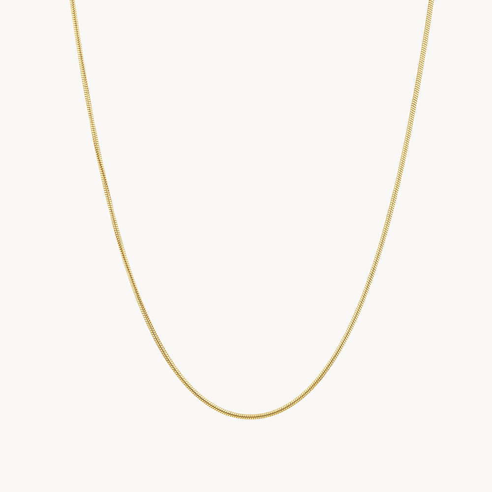 Elegant Gold Snake Chain Necklace for Women - Dainty Layering Jewelry for Everyday Wear & Special Occasions