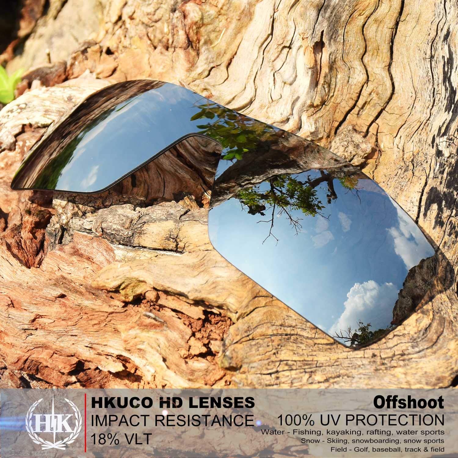HKUCO Replacement Lenses for Oakley Offshoot Sunglasses - Men's Polarized Sunglass Lens Replacement - Perfect for Running, Cycling & Outdoor Sports
