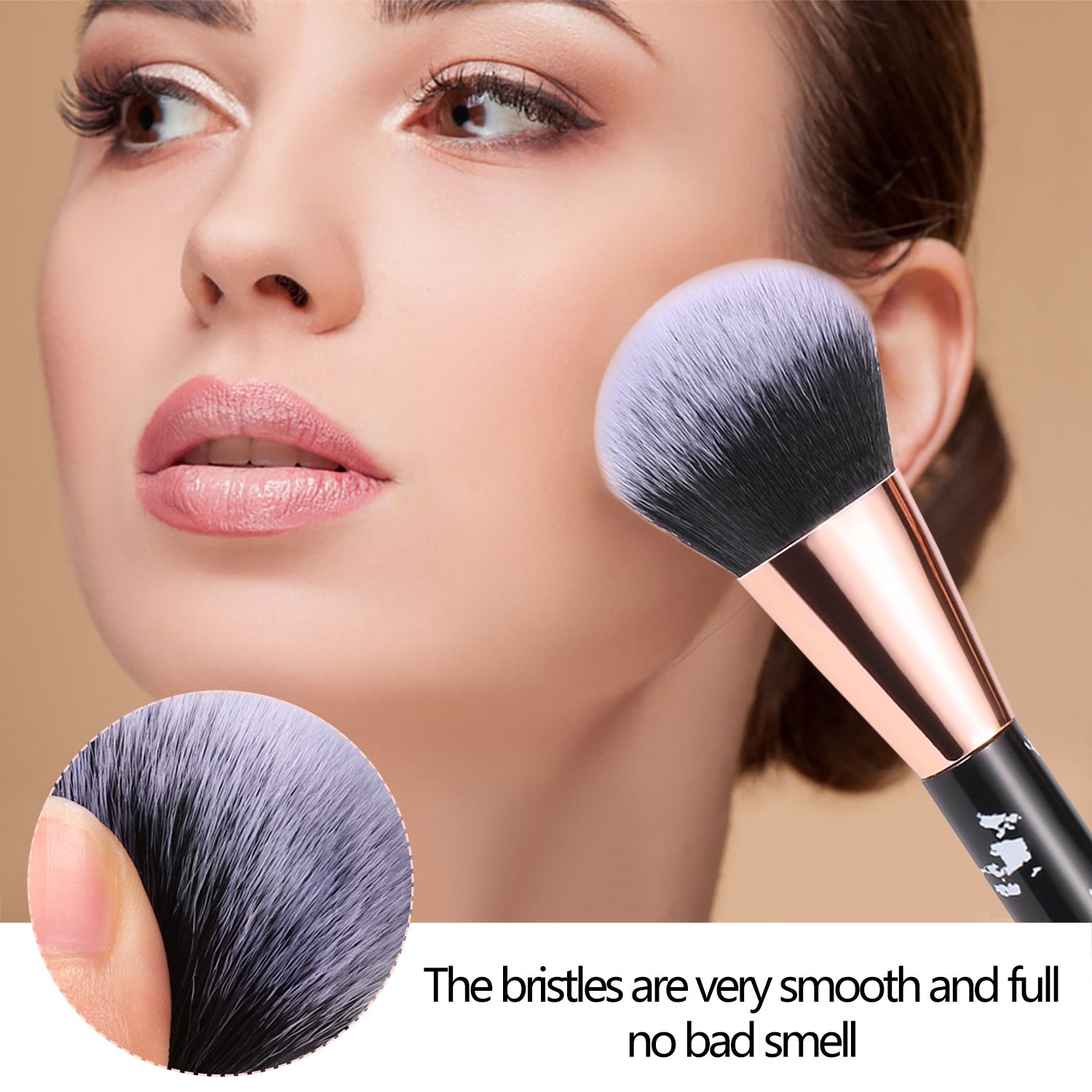 10-Piece Marble Makeup Brush Set - Professional Eyeshadow, Concealer, Eyeliner, Eyebrow & Foundation Brushes for Travel & Everyday Makeup Application | Perfect for Beginners & Makeup Artists