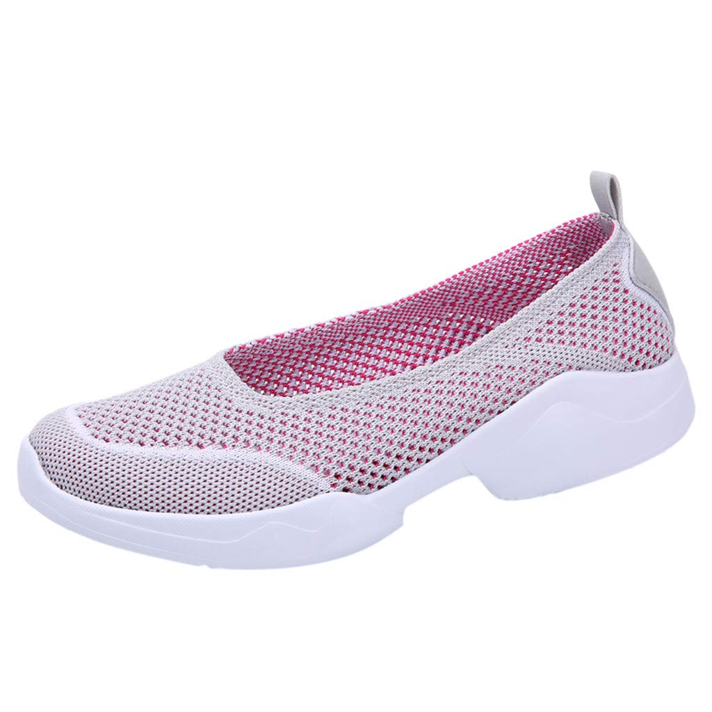 WSVVMQY Women's Platform Sneakers - Breathable Mesh Running Shoes for Outdoor Sports & Casual Wear | Lightweight Comfortable Walking Shoes for Gym, Jogging, and Daily Use