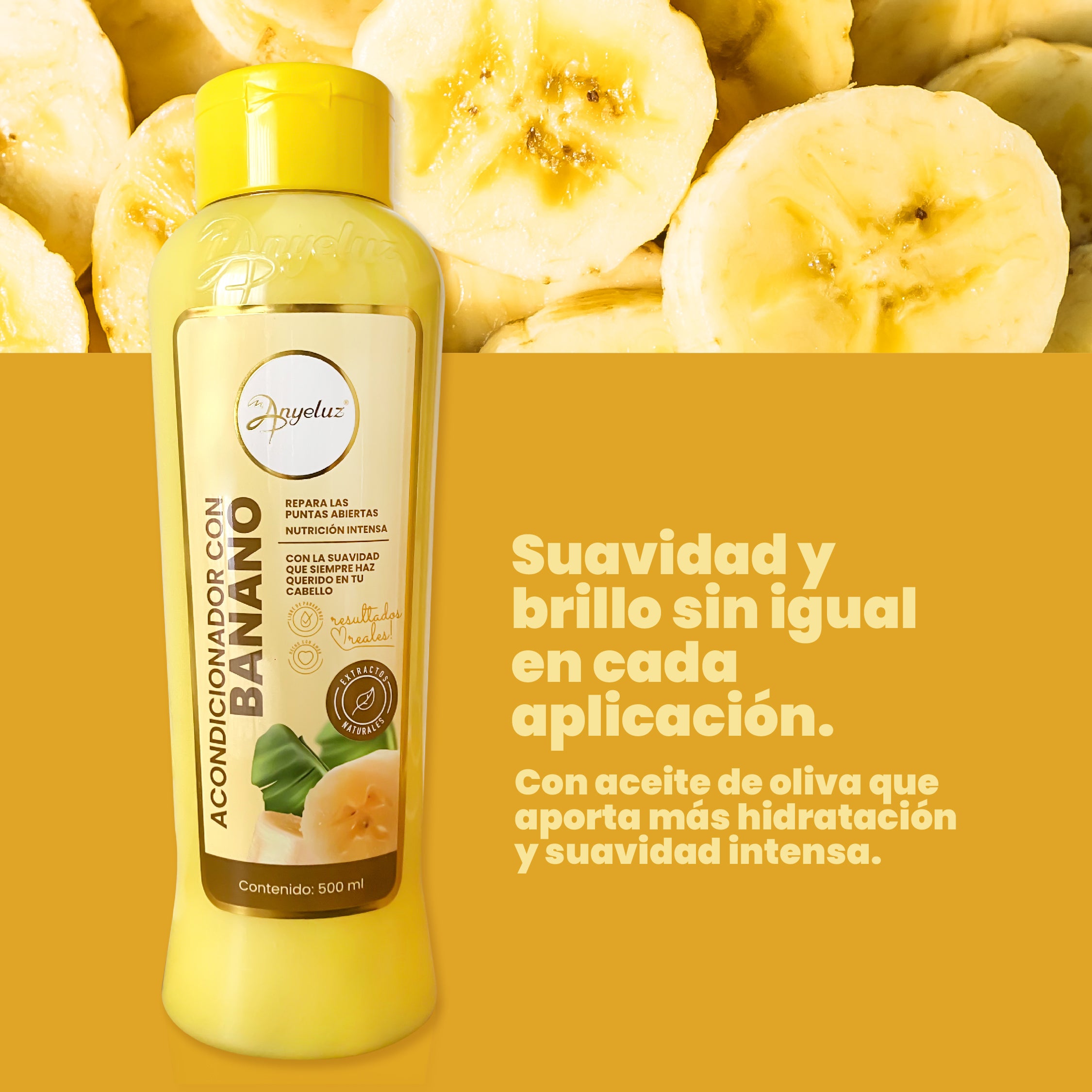 Anyeluz Banana Deep Conditioning Hair Mask - Natural Moisturizing & Repairing Treatment for Dry, Damaged Hair - Perfect for Salon-Quality Hair Care at Home