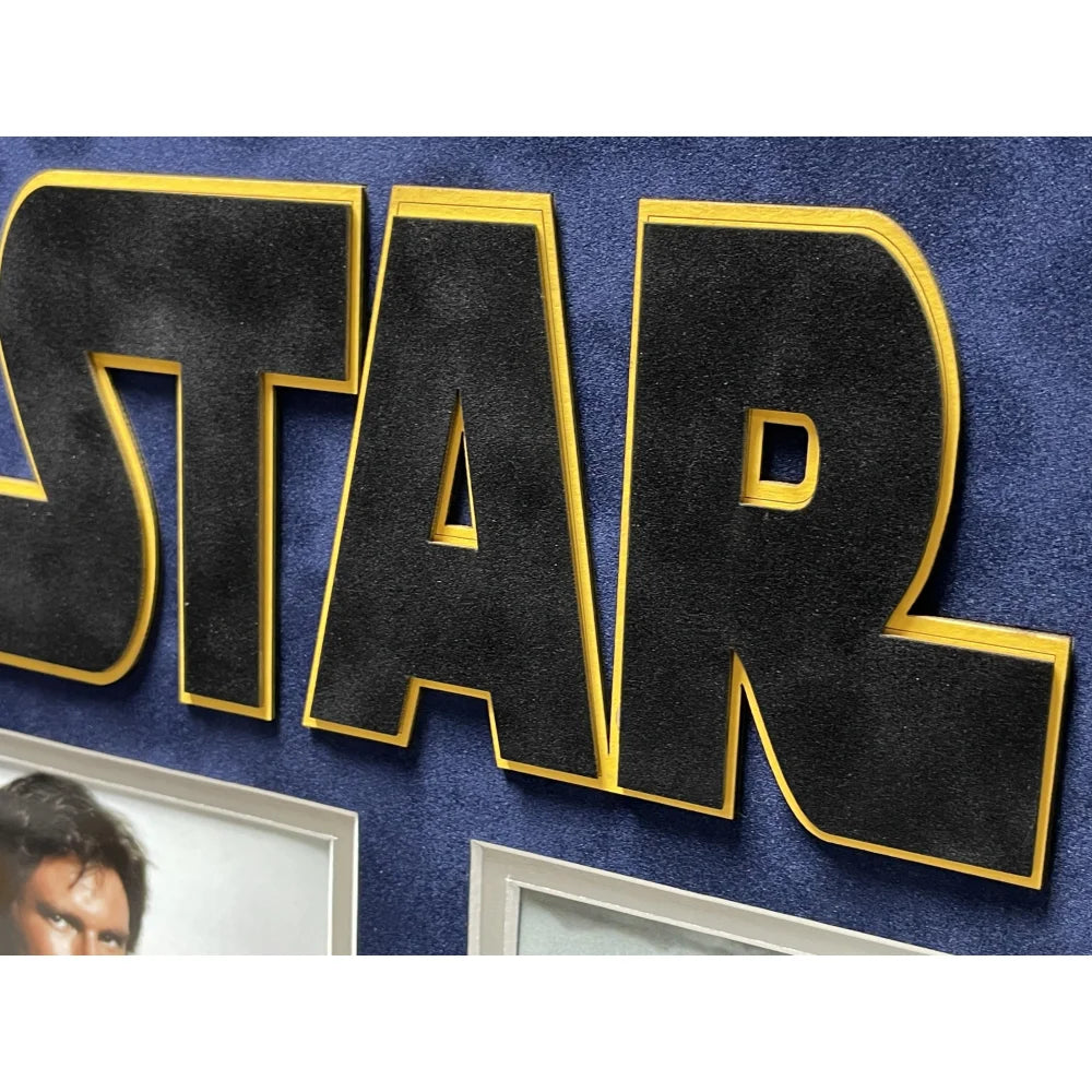 Harrison Ford Autographed Han Solo Star Wars 8x10 Photo Framed with Topps COA - Perfect for Collectors, Fans & Home Theater Decor