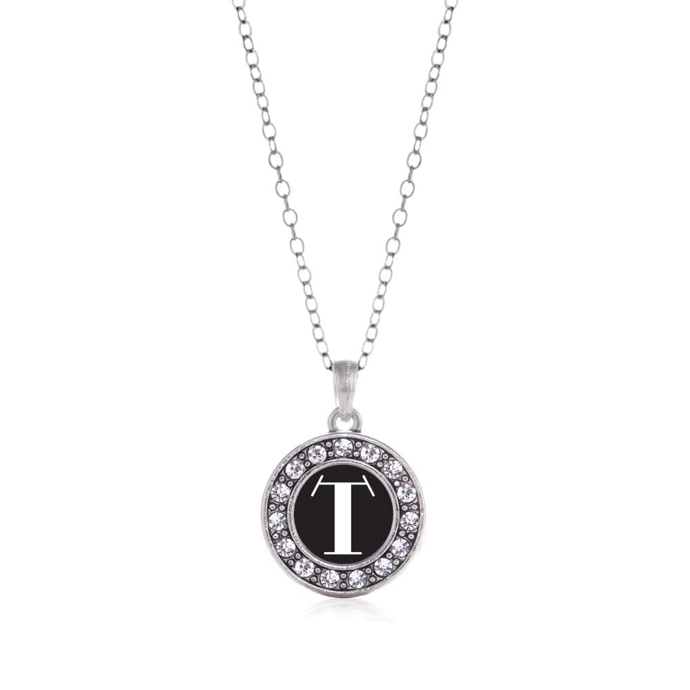 Inspired Silver - 18 Inch Sterling Silver Circle Charm Necklace with Cubic Zirconia for Women | Elegant Everyday Jewelry, Perfect for Gifts & Special Occasions