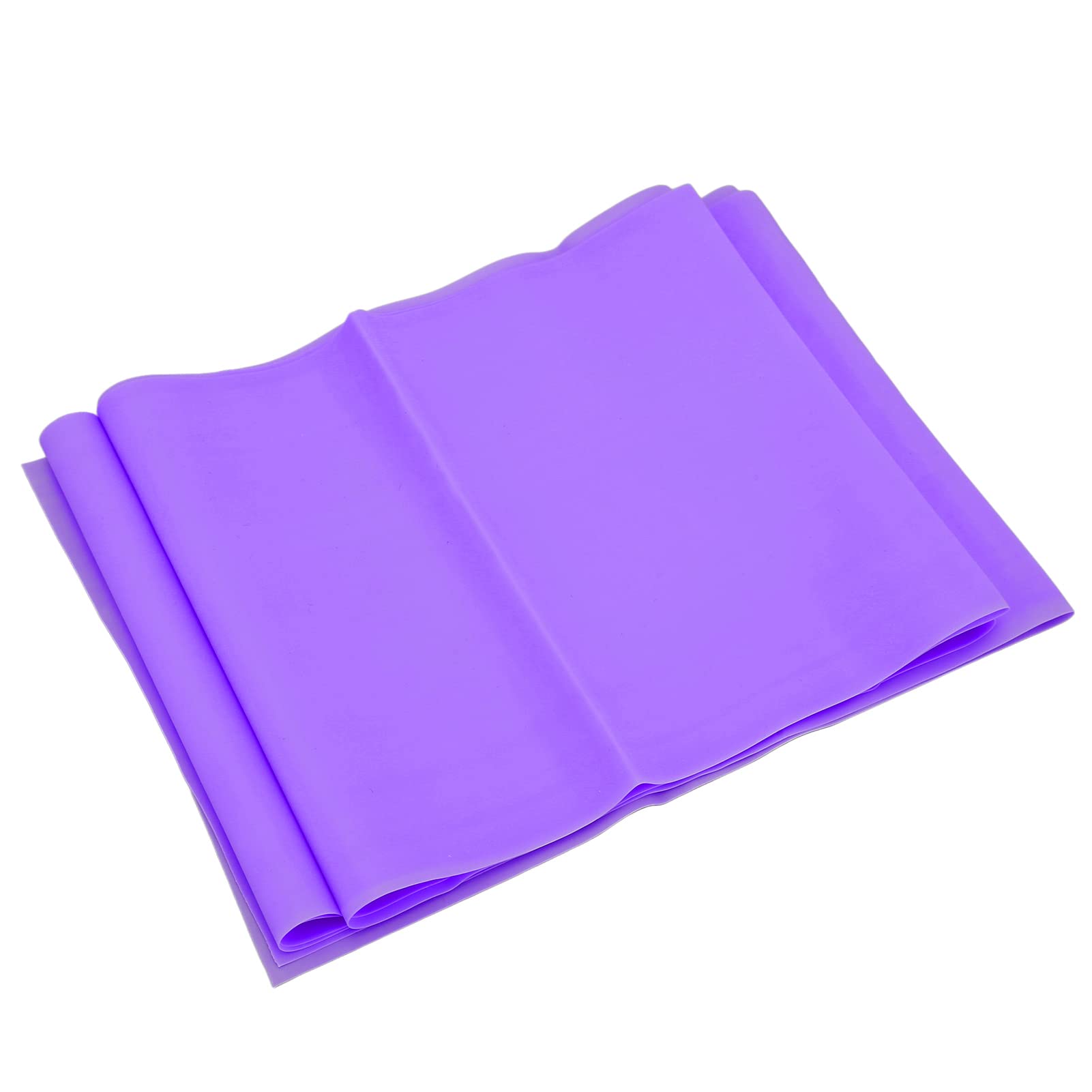 Elastic Yoga Belt - Non-Slip Compact Exercise Resistance Band (70.87in, Purple) for Home Workouts, Stretching & Fitness Training | Perfect for Yoga, Pilates, Physical Therapy & Gym Training