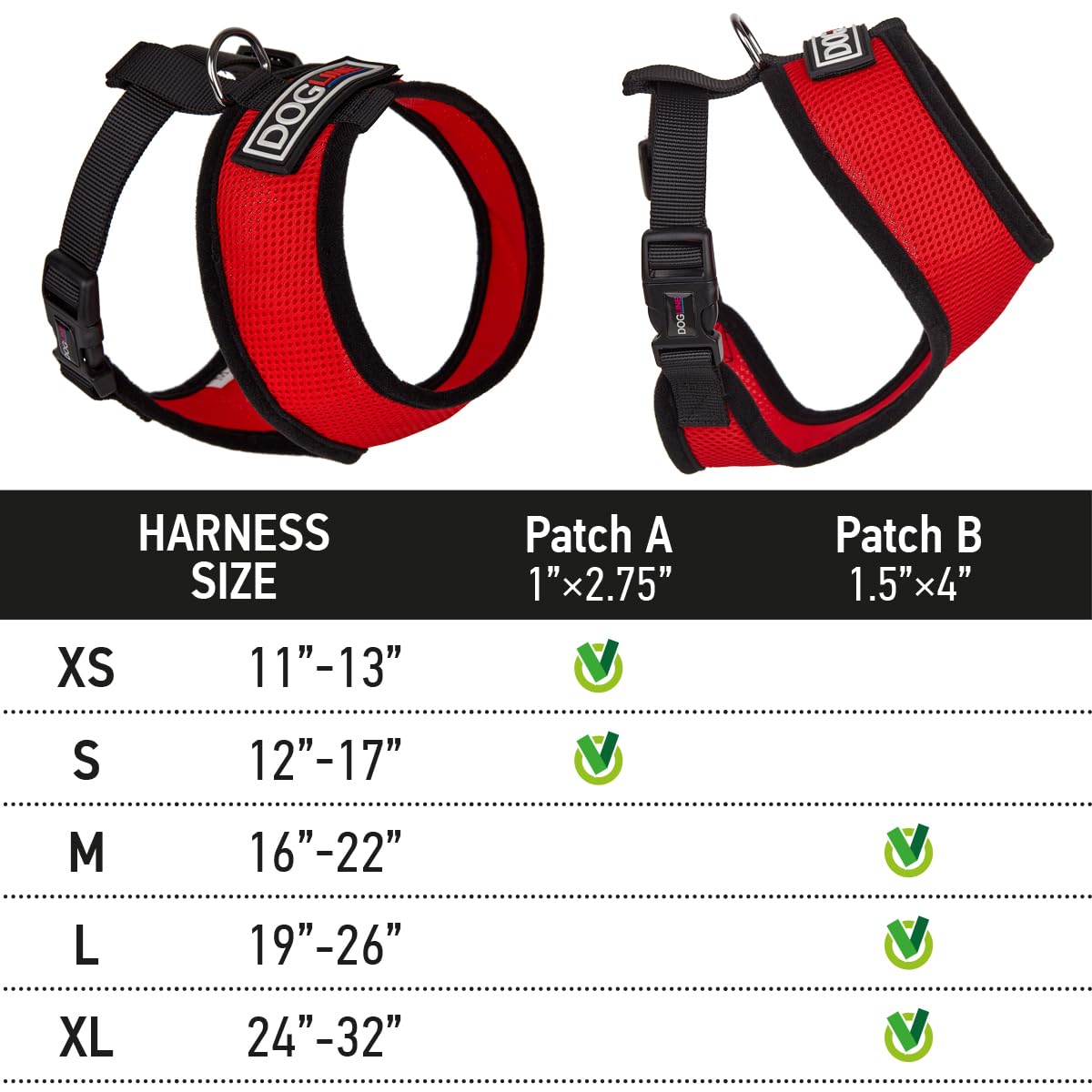 Premium Nylon Mesh Dog Harness - Large Size, Red - Adjustable & Breathable for Medium to Large Dogs - Perfect for Walking, Running & Outdoor Adventures
