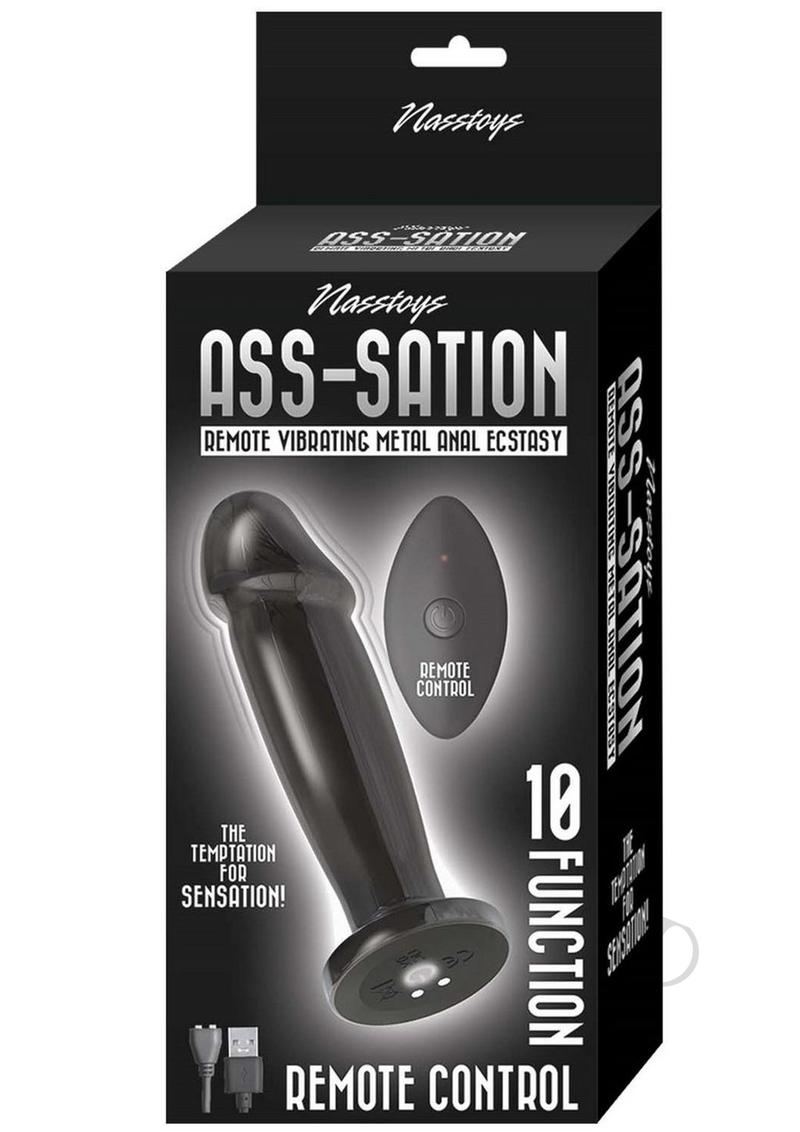 Premium Remote Control Vibrating Metal Anal Plug for Enhanced Pleasure - Black | Perfect for Couples Play & Solo Exploration