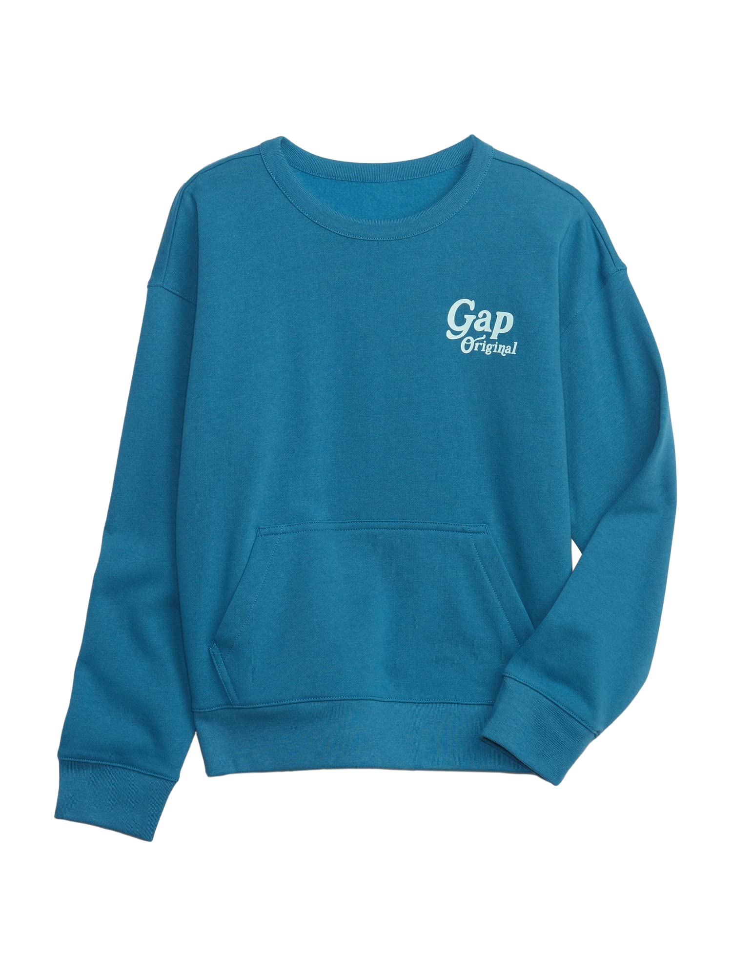 GAP Boys' Crewneck Sweatshirt - Soft Cotton Pullover for Kids - Casual Comfort Wear for School, Play & Everyday Outfits