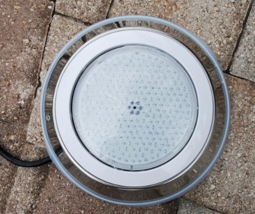 12V 603 LED Color Changing Underwater Light - Stainless Steel Waterproof Pool Light with 13ft Cable for Swimming Pools, Spas & Fountains