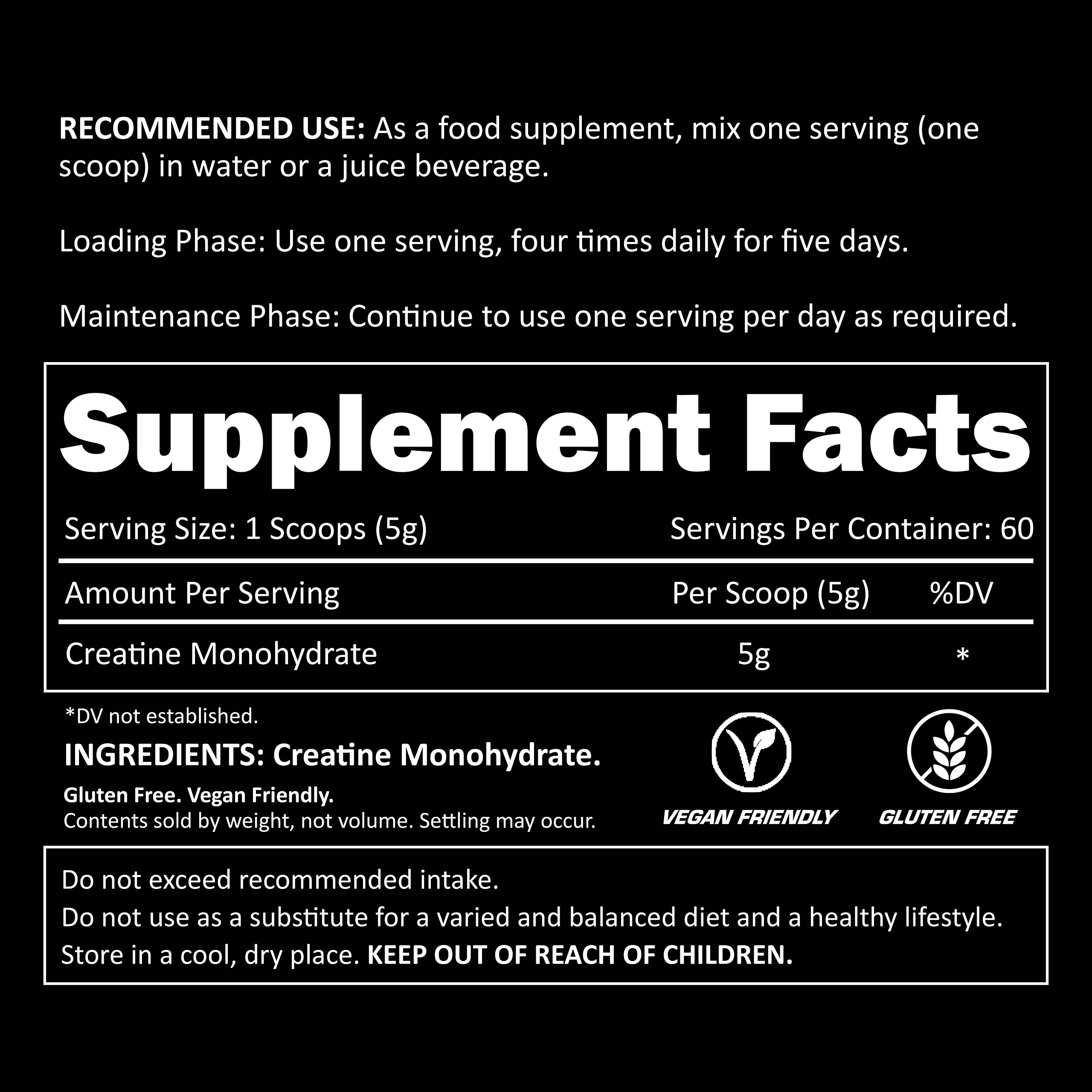 Efectiv Nutrition Creatine Monohydrate Powder 300g - Pure Muscle Builder for Athletes & Gym Workouts | Pre & Post Workout Supplement for Strength Training
