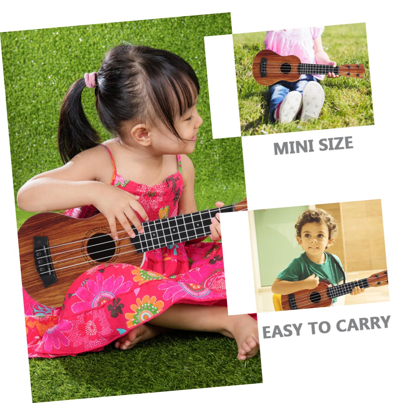 **TOYANDONA Kids Ukulele - 21 Inch Wooden Mini Guitar Toy for Toddlers & Children, Musical Instrument with Beginner-Friendly Strings - Perfect for Birthday Gifts, Music Lessons & Family Playtime**
