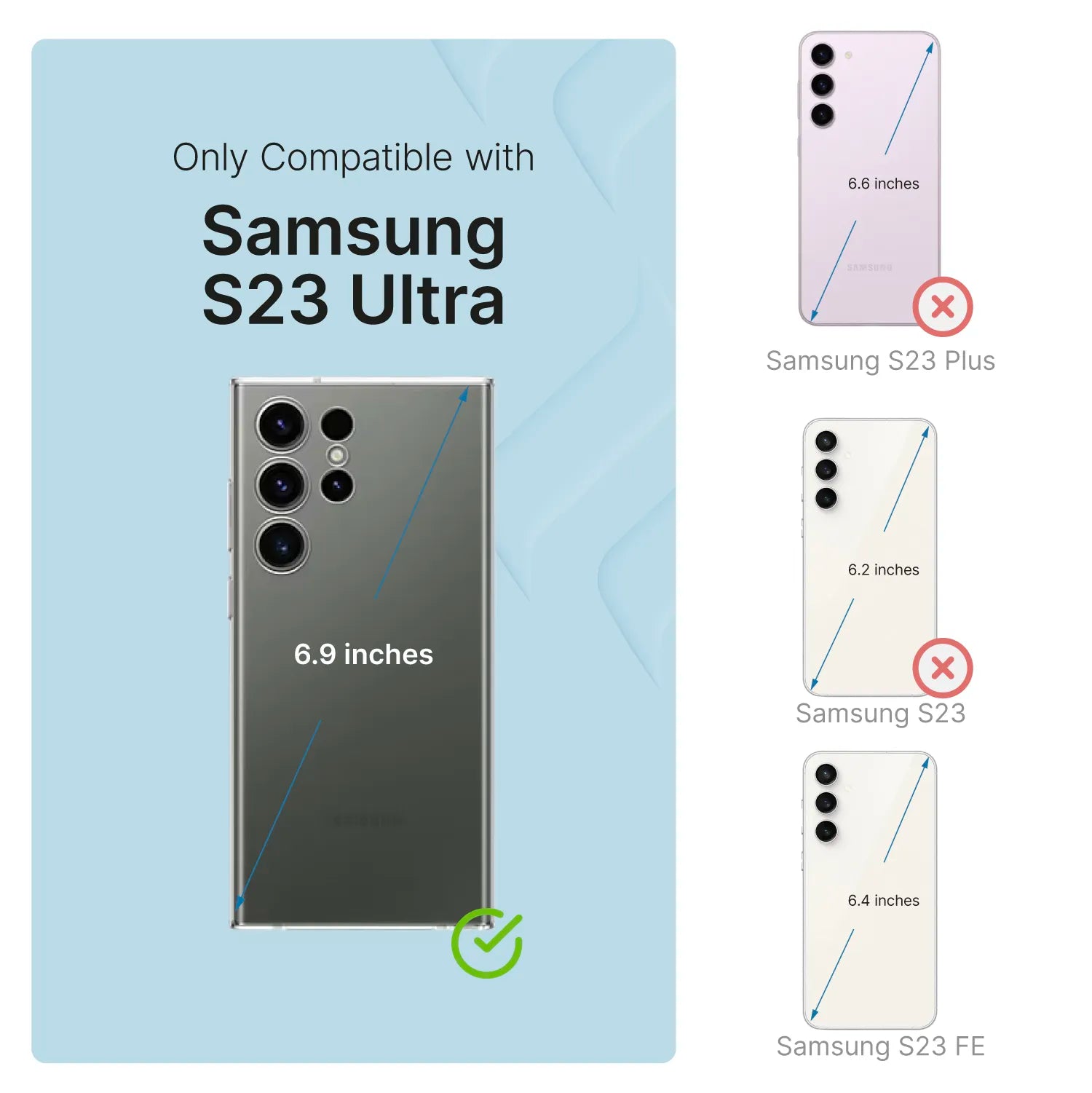 Samsung Galaxy S23 Ultra Case - Shockproof & Drop Protection Phone Cover - Slim Fit Durable Armor for Work, Travel & Outdoor Activities