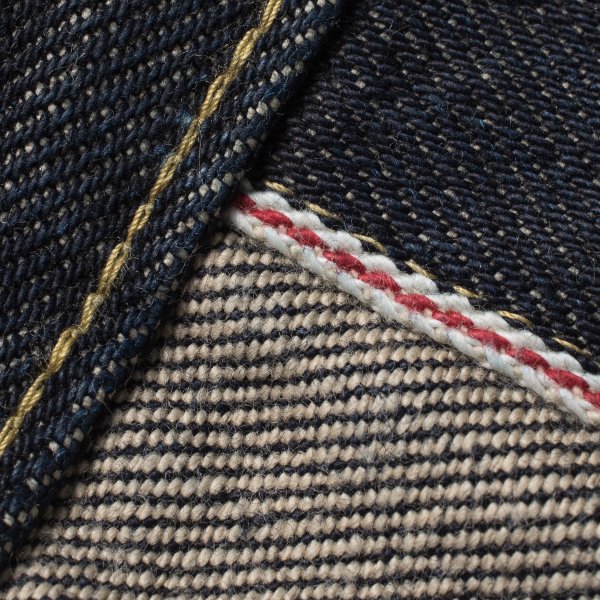 Iron Heart IH-526SV 21oz Indigo Selvedge Denim Vest for Men - Heavyweight Raw Denim Jacket for Motorcycle Riding, Workwear & Casual Style