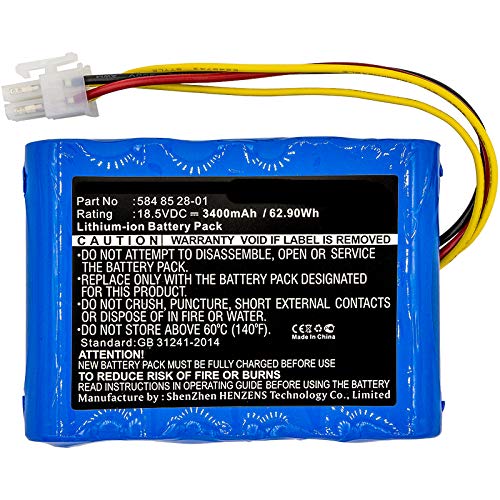 Synergy Digital 18.5V 3400mAh Li-ion Replacement Battery for Gardena Sileno Robot Vacuum Cleaner - Ultra High Capacity, Compatible with Gardena 0 Battery - Perfect for Home Cleaning & Lawn Maintenance