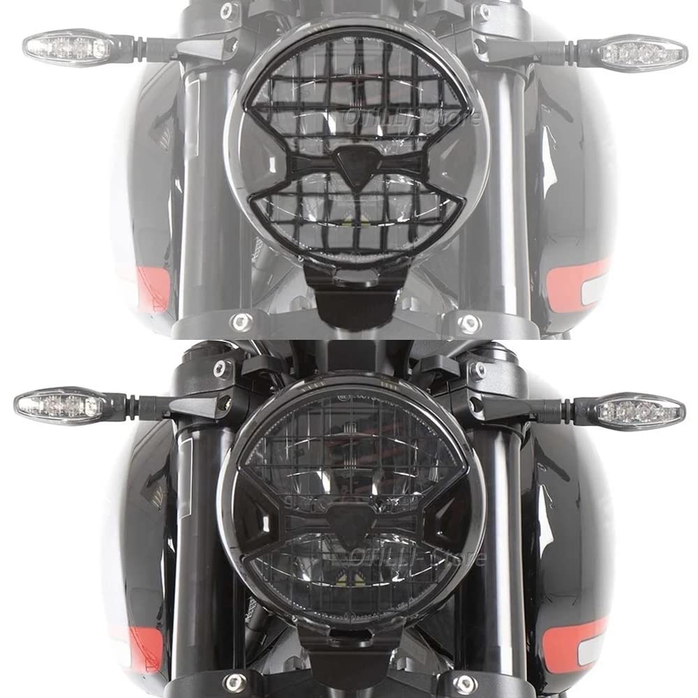 2021 NEW Black Motorcycle Headlight Guard Protector Grill for Triumph Trident 660 - Durable & Stylish Accessory for Night Riding & Off-Road Adventures