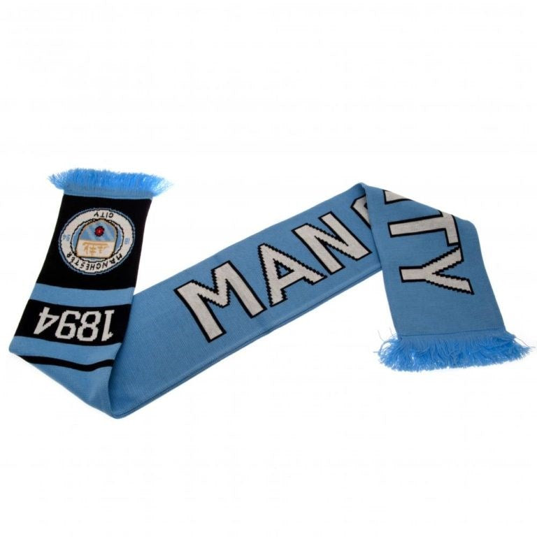 Manchester City FC Official Scarf - Premium Football Fan Gift for Men & Women - Perfect for Match Days & Cold Weather