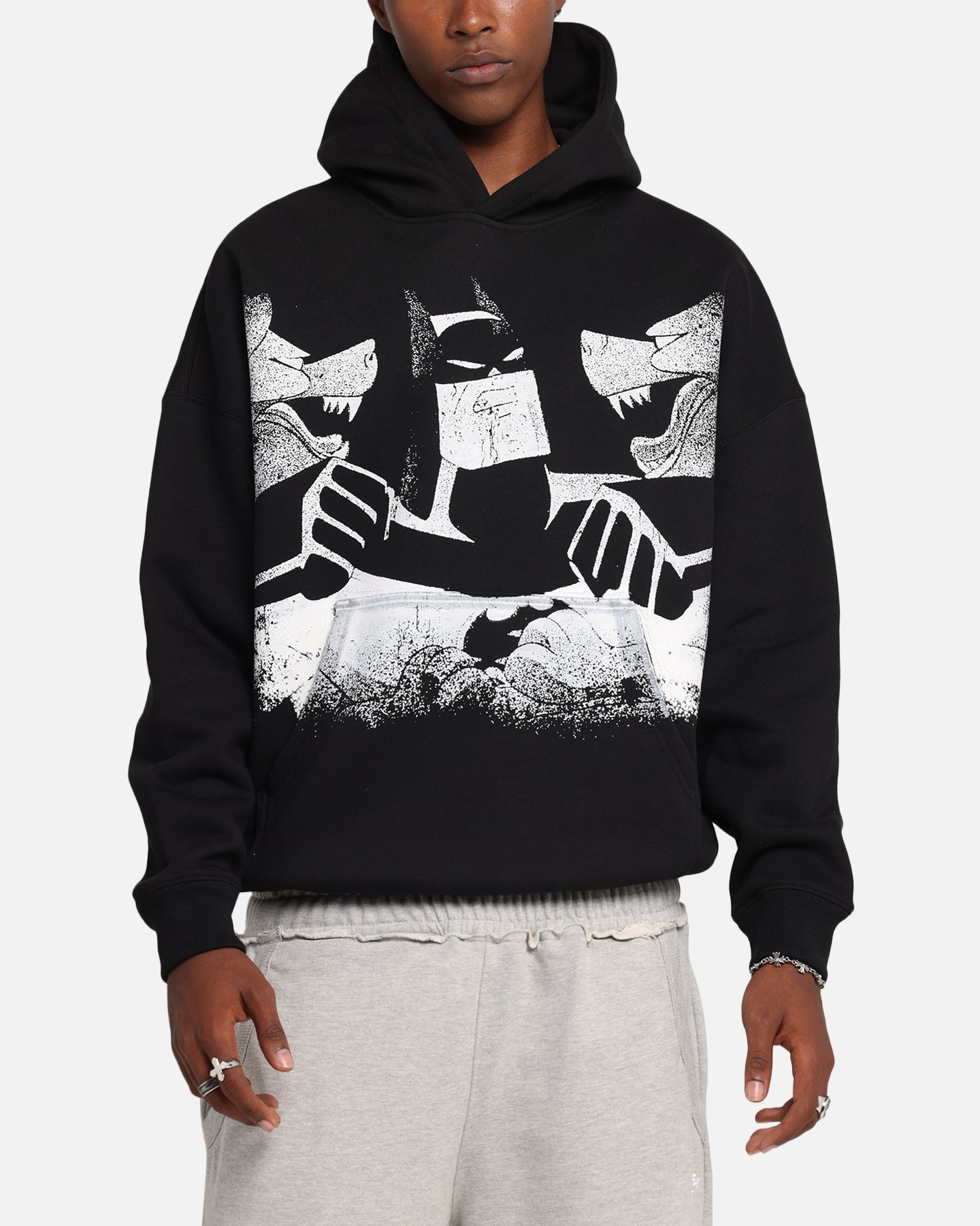 DC Batman The Animated Series Premium Hoodie - Black Superhero Pullover for Men & Women | Perfect for Cosplay, Comic Con & Casual Wear