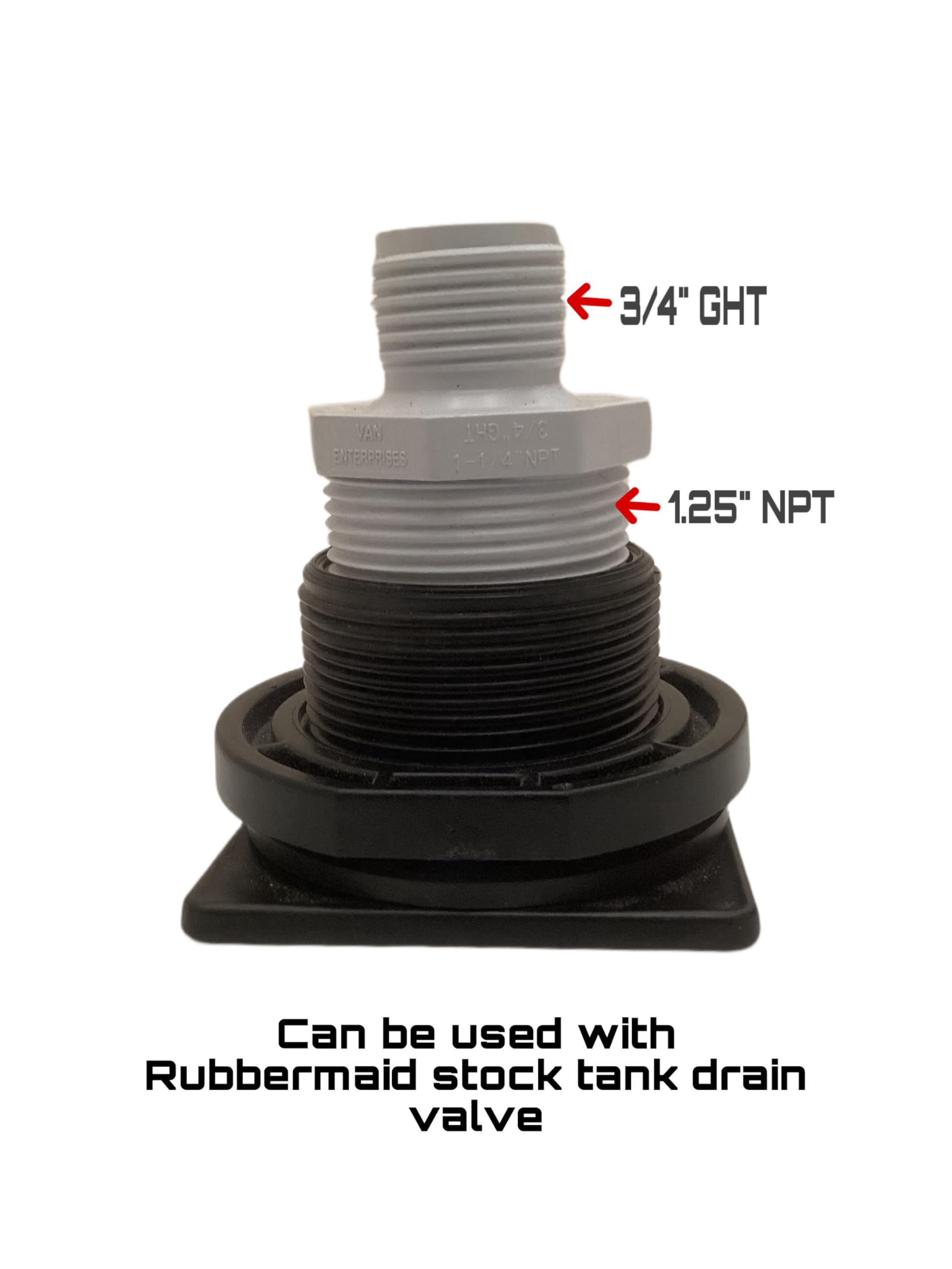 High-Quality PVC Garden Hose Adapter (Male 1.25