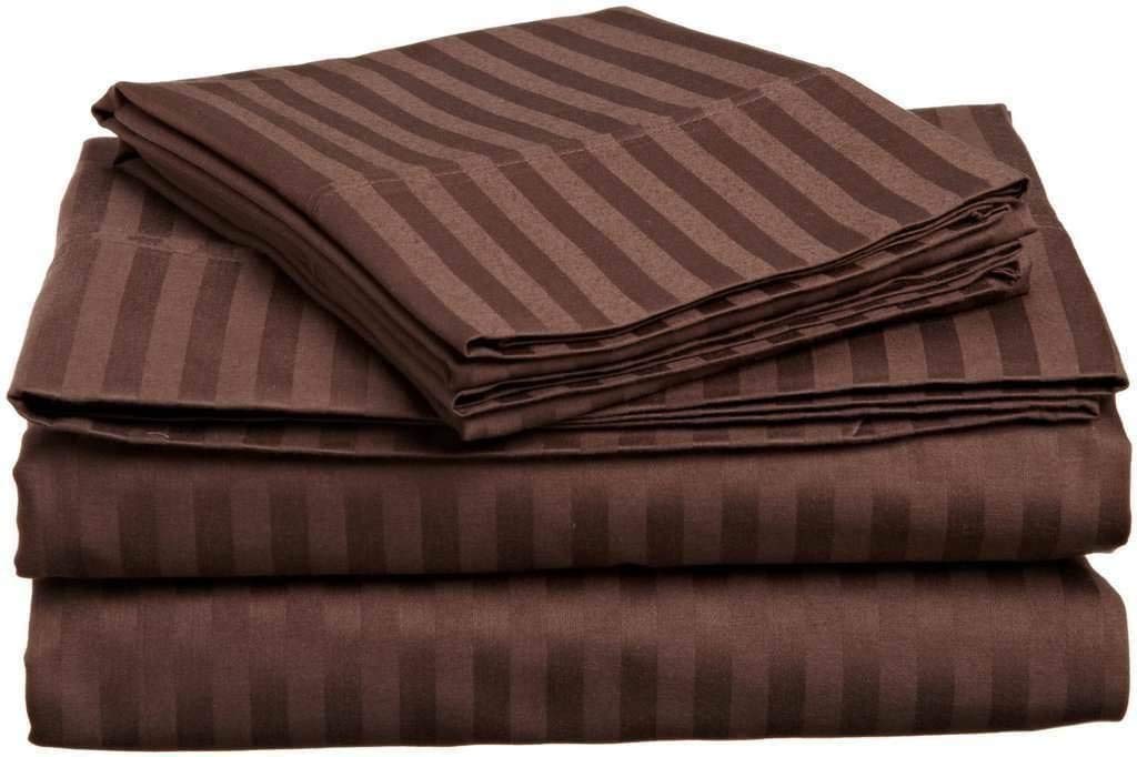 Premium 600 Thread Count 100% Long Staple Cotton Twin XL Sheet Set - 4 Piece Deep Pocket Bedding (Fits Mattress Up to 15