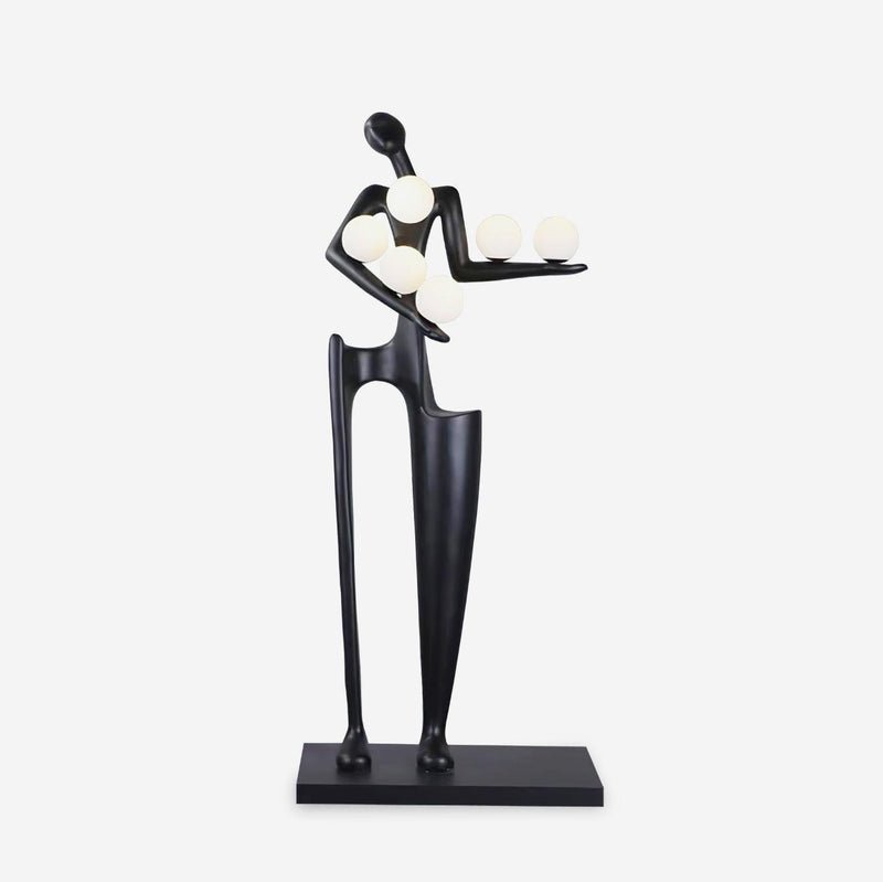Modern Guardian Sculpture Floor Lamp - Elegant Home Decor for Living Room, Bedroom & Office - Adjustable Brightness & Energy Efficient LED Lighting