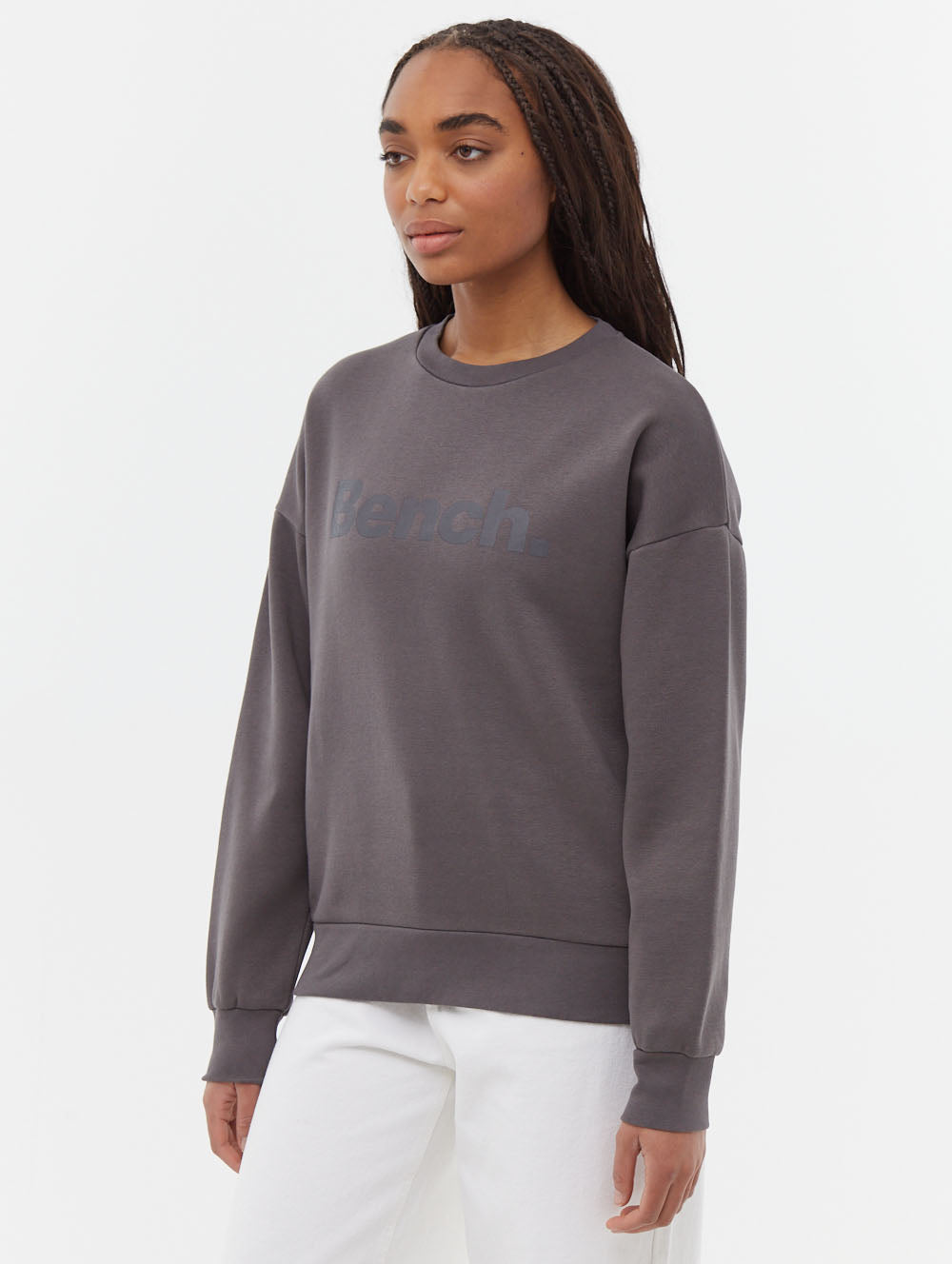 Rilo Tonal Logo Crew Neck Sweatshirt for Men & Women - Soft Cotton Pullover Hoodie - Casual Streetwear for Everyday Comfort & Style