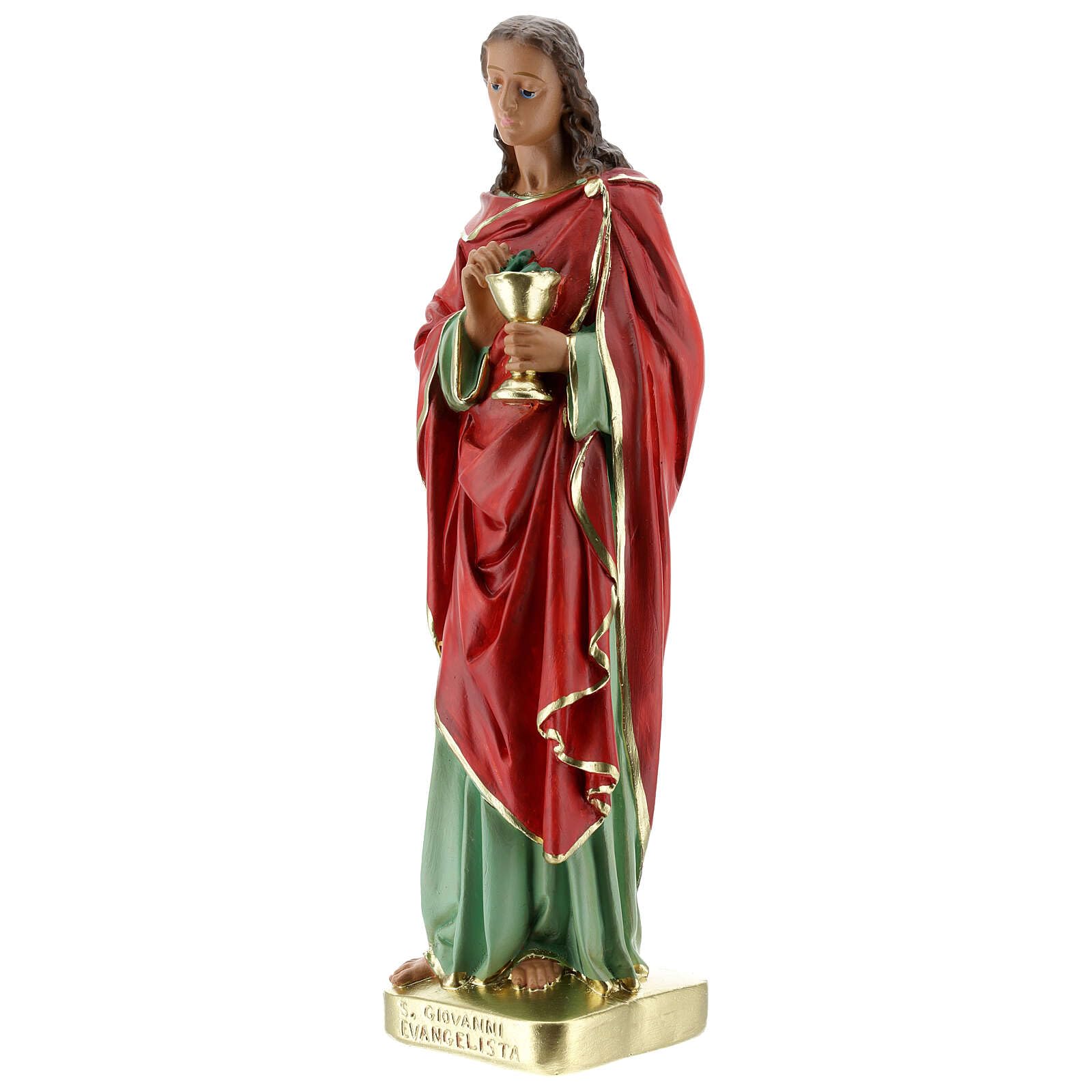 St. John The Evangelist 30cm Chalk Statue - Religious Home Decor & Catholic Gifts - Perfect for Church Altars, Home Shrines & Christian Collections