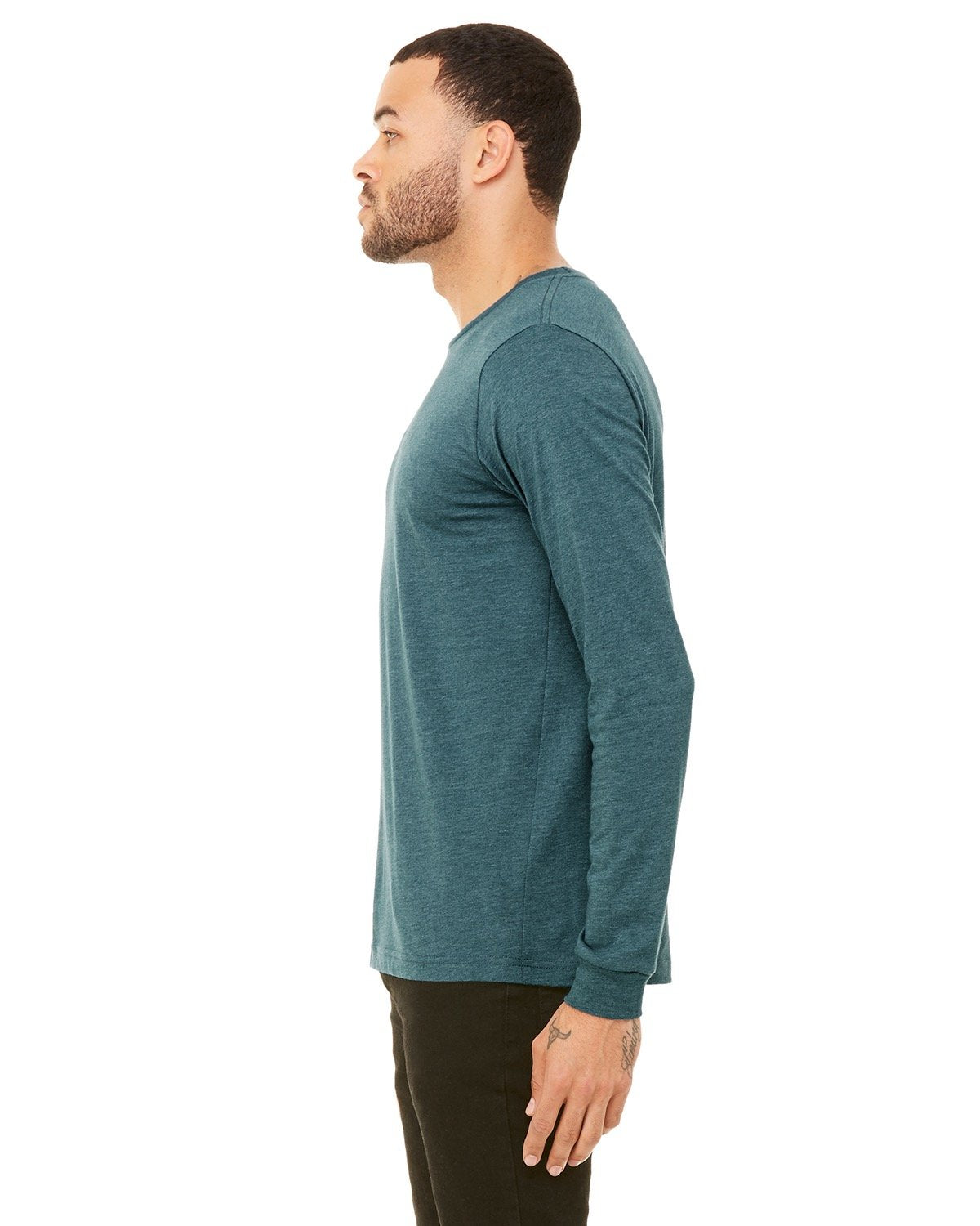Bella + Canvas 3501 Unisex Jersey Long Sleeve T-Shirt - Soft Cotton Crewneck Tee for Men & Women - Perfect for Casual Wear, Layering & Everyday Comfort