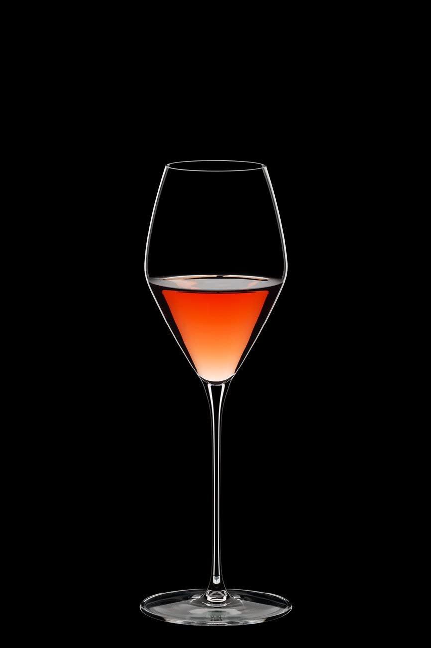 Riedel Veloce Rose Wine Glasses - Set of 2 Premium Crystal Stemware for Red & Rosé Wines - Elegant Gift for Wine Lovers & Dinner Parties