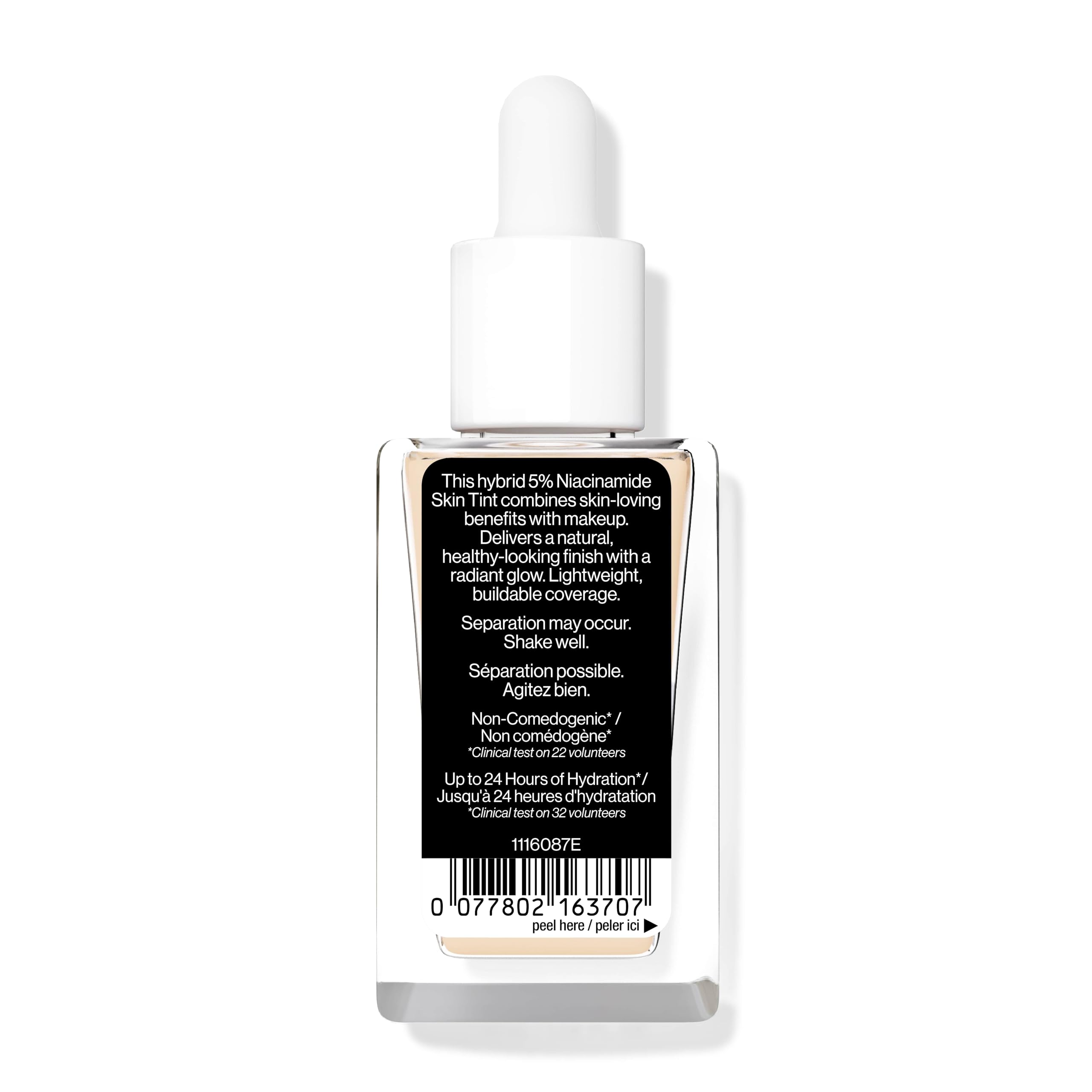 Wet n Wild Bare Focus Skin Tint with 5% Niacinamide - Lightweight Buildable Coverage, Natural Radiant Finish - Infused with Hyaluronic Acid & Vitamins - Cruelty-Free Vegan Foundation (Fair) - Perfect for Daily Wear & Natural Makeup Looks