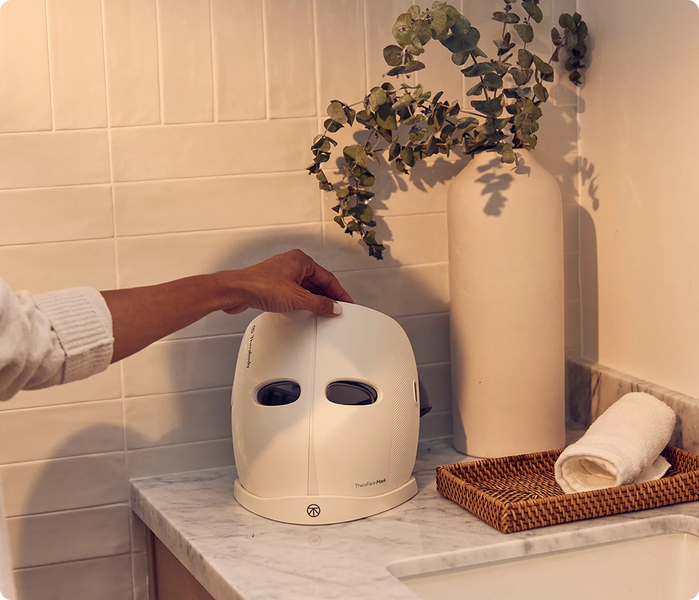 Refurbished TheraFace Pro Facial Massager & Skin Care Device - For Relaxation, Wrinkle Reduction & Improved Skin Tone at Home or Spa