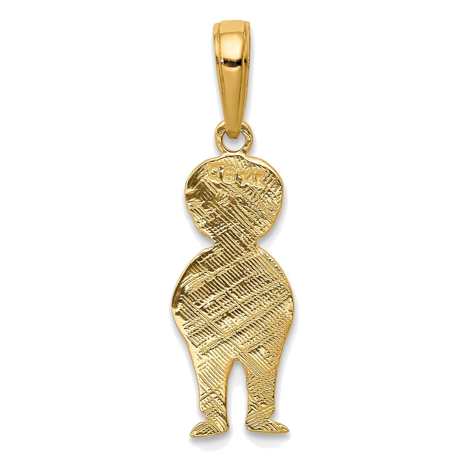 14K Yellow Gold Hands in Pocket Pendant Necklace - Bonyak Jewelry for Women | Trendy Gift for Her, Birthday, Anniversary & Everyday Wear