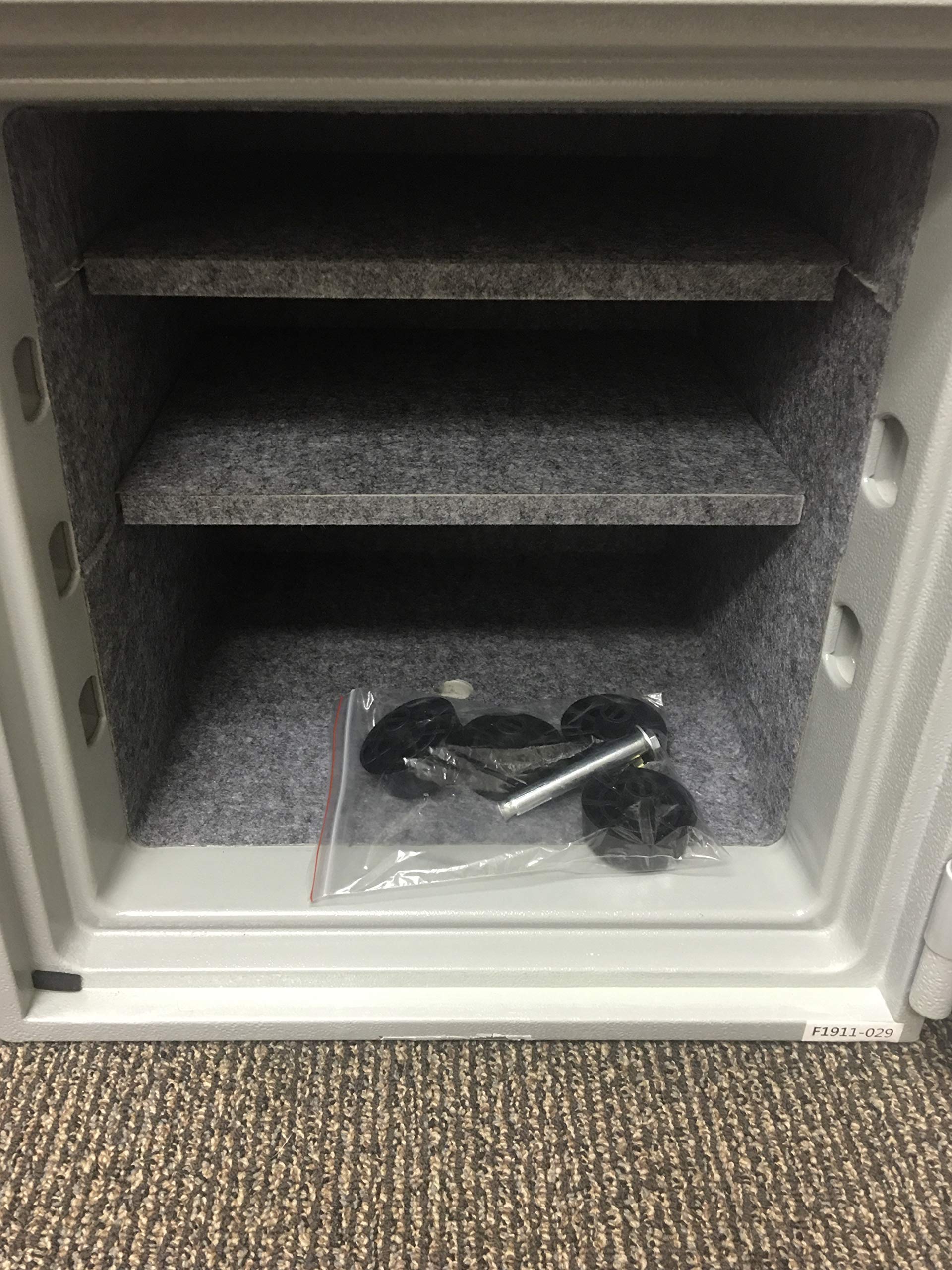 FS1818B 2-Hour Fireproof Safe Box with Biometric Fingerprint Lock - Secure Home & Office Use for Documents, Jewelry & Valuables