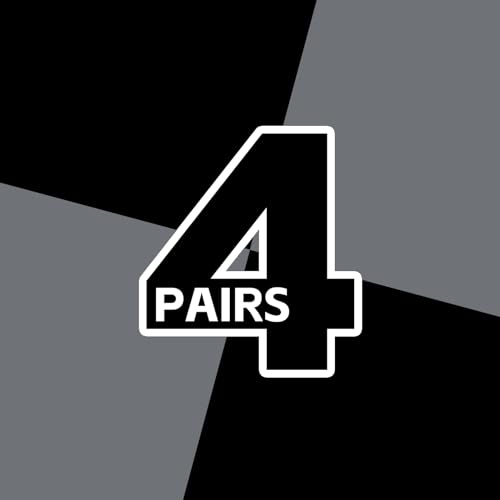 4 Pairs:2 Pairs Black,2 Pairs Dark Grey