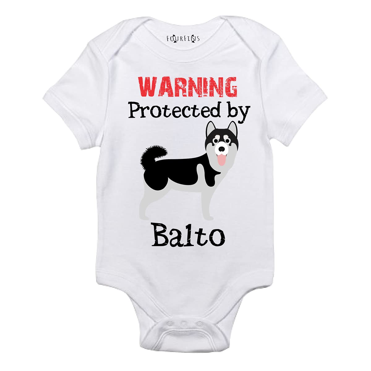Custom Siberian Husky Dog Baby Shirt - Cute Puppy Gift for Dog Lovers - Perfect for Birthdays, Pet Adoption Celebrations & Family Photo Shoots