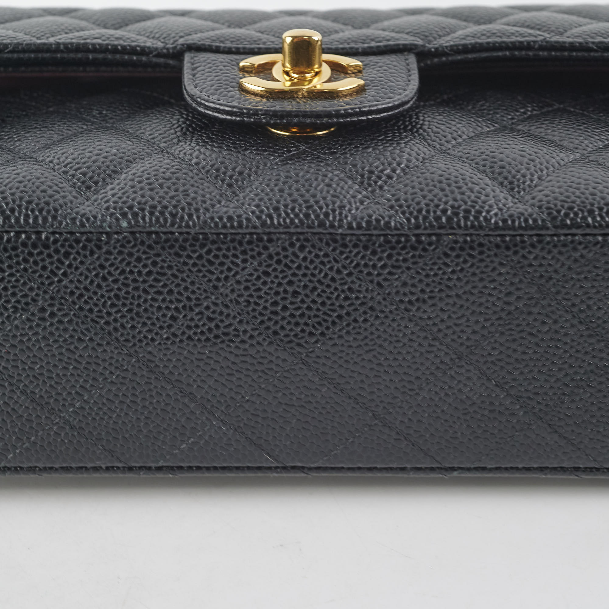 Chanel Small Classic Flap Bag in Black Caviar Leather with Microchip - Perfect for Everyday Luxury & Special Occasions