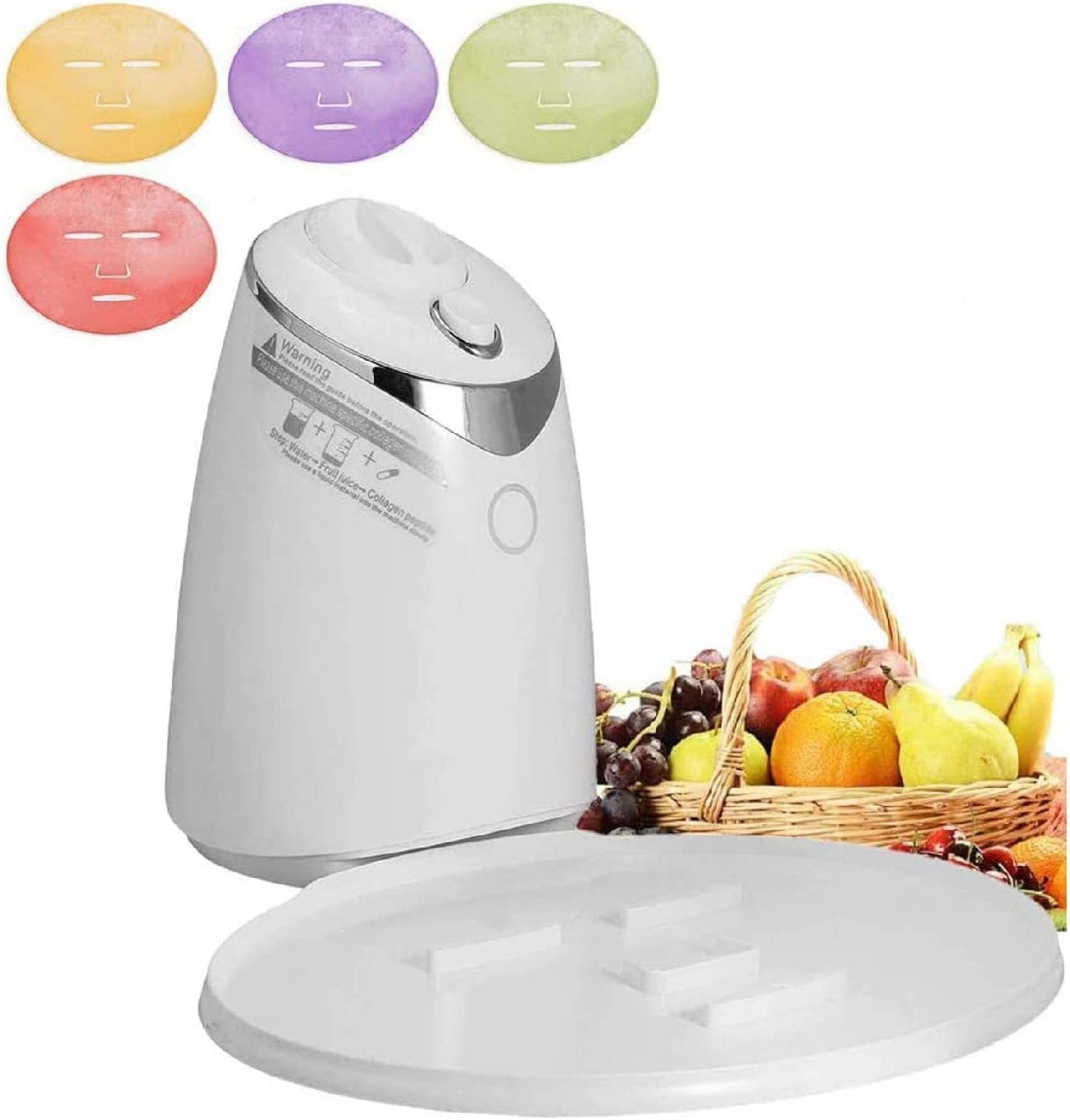 Sisliya DIY Natural Fruit & Vegetable Face Mask Maker - Fresh Collagen Beauty Machine for Glowing Skin - Automatic Facial Mask Maker for Home Spa & Skincare Routine